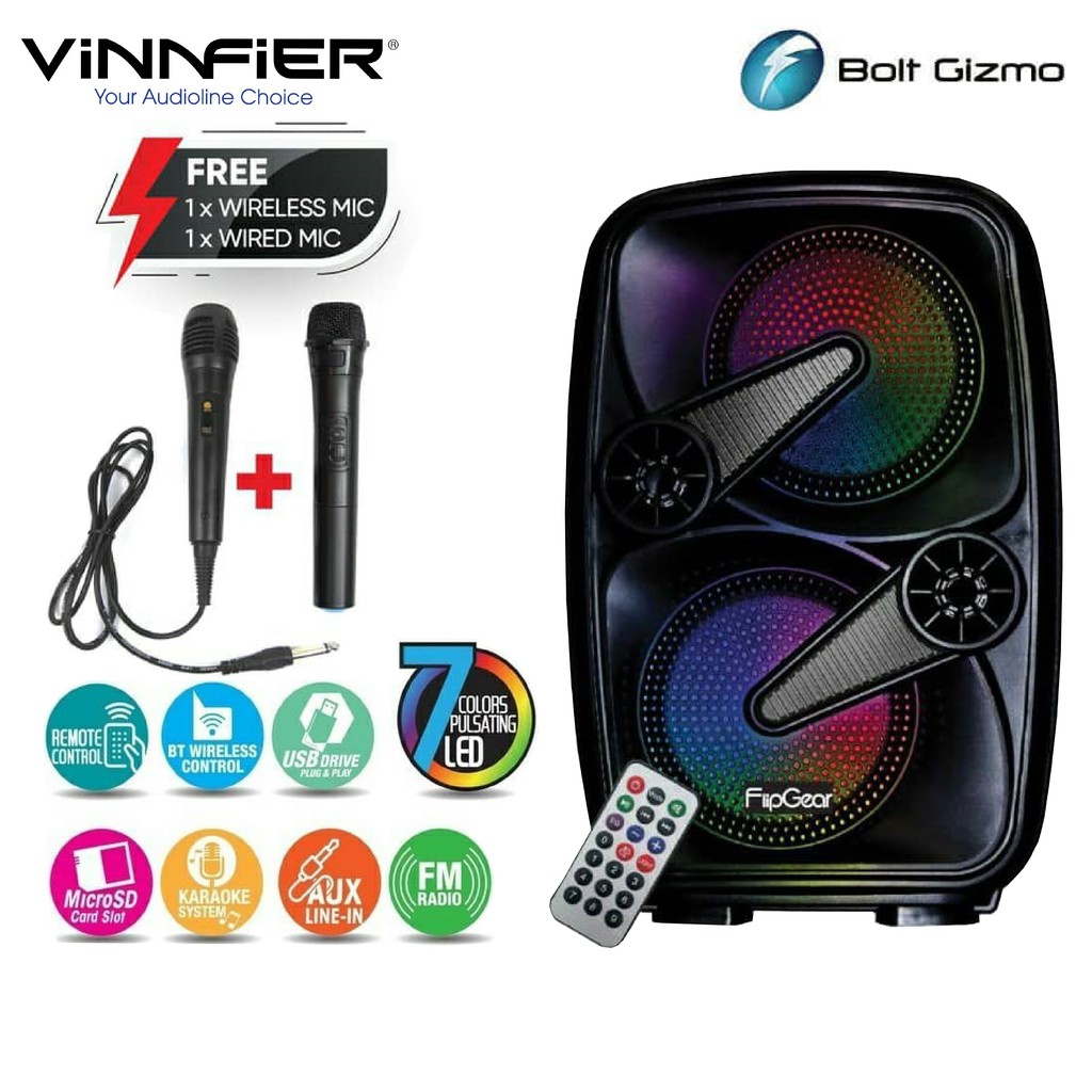 Vinnfier FlipGear Tango 220 WM Portable Wireless Bluetooth