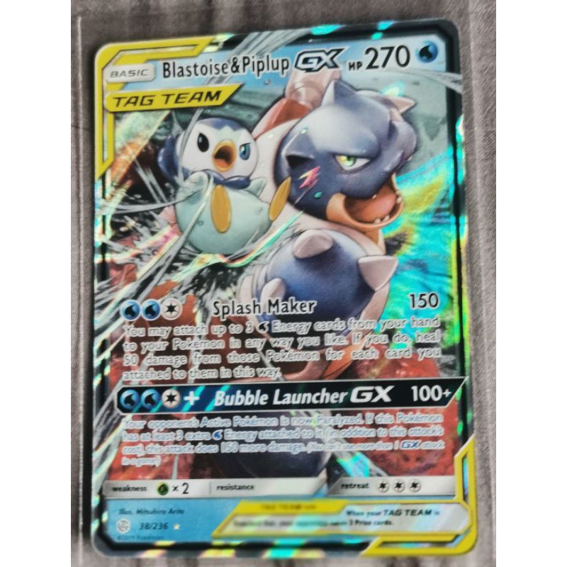 Pokemon TCG Trading Card GX, V, Vmax, Tag Team Water type (Gyarados, wailord, milotic, Keldeo