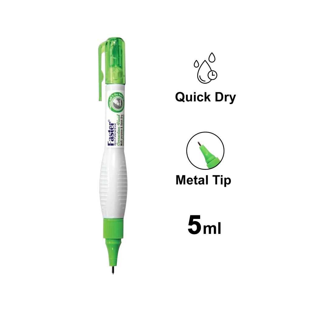 Faster Correction Fluid 5ml (CFF725) Liquid Paper Pemadam Pen