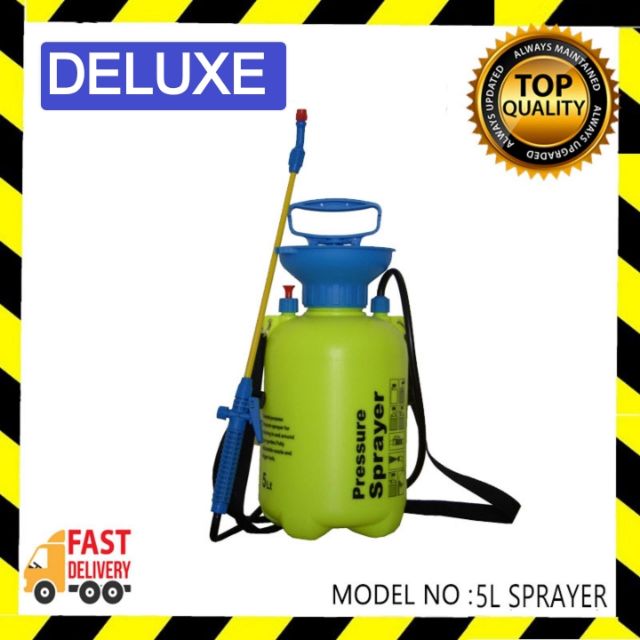 DELUXE 5L GARDEN PRESSURE SPRAYER PUMP GARDEN SPRAYER CHEMICAL SPRAYER