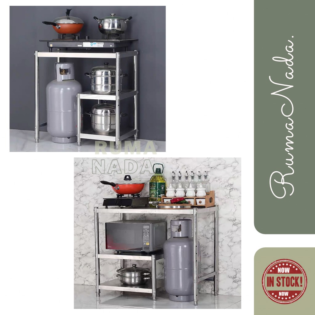 Stainless Steel Kitchen Stove Rack / Gas Rack / Rak Dapur Gas Rak
