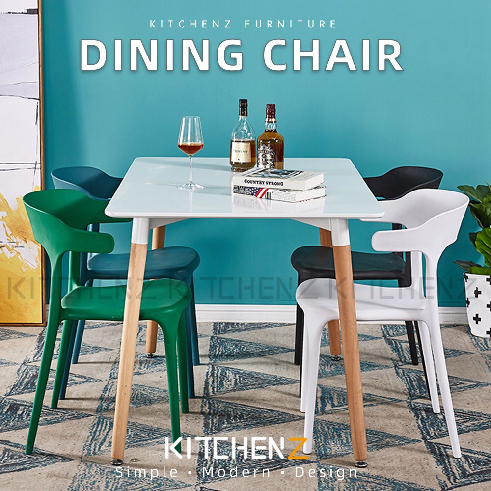 [Larger Size] Kitchen Z Designer Chair /Dining Chair with Comfort Arm