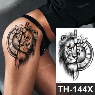Anime Tattoo Tiger Lion King Wolf Large Waterproof Temporary Tattoos For Men Women Fake Tattoo Arm Shoulder Leg Body Art Sticker | Shopee Malaysia 320_x_320_jpg
