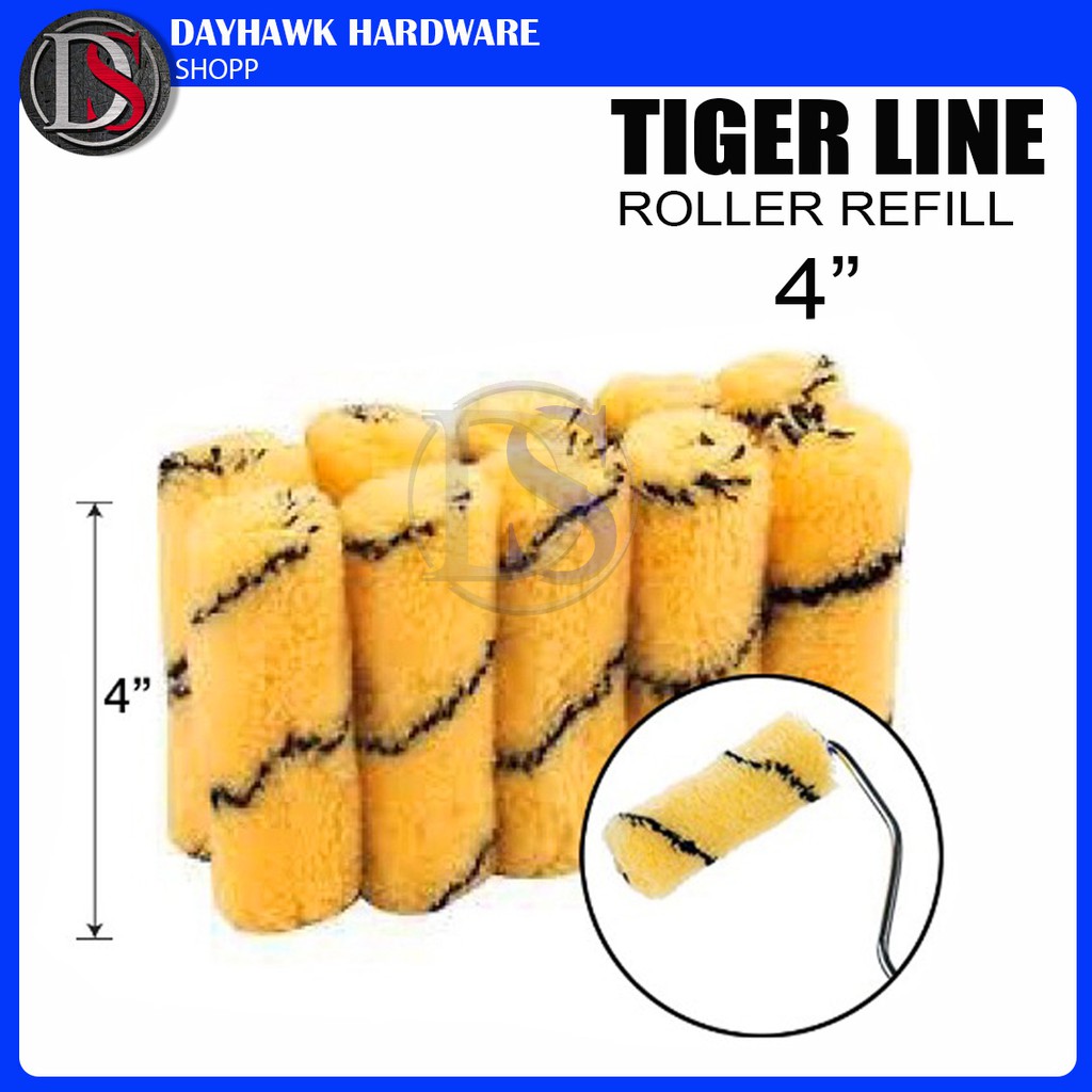 4" Tiger Lines Paint Roller Refil Shopee Malaysia