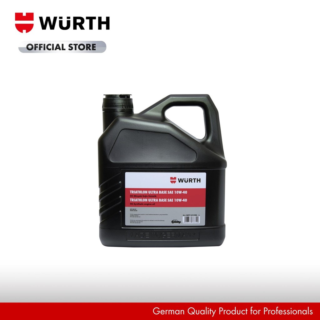 Wurth Engine Oil Triathlon Ultra Base SAE 10W40 Semi Synthetic (4L