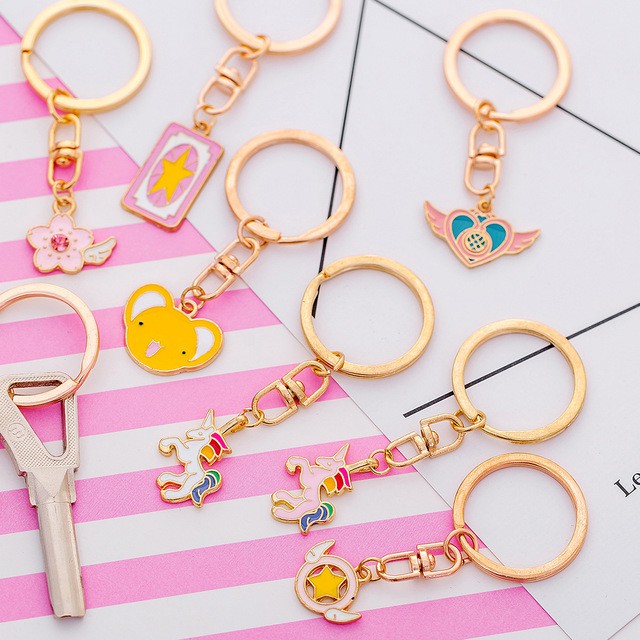 Unicorn Keychain Female Korea Creative Cute Keyring Ring Cute Keychain