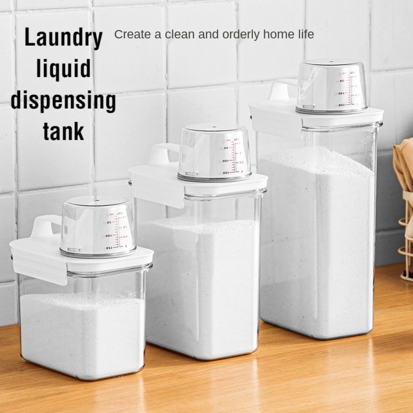 Washing Powder Storage Box Household Plastic Bucket Large and Small Jar