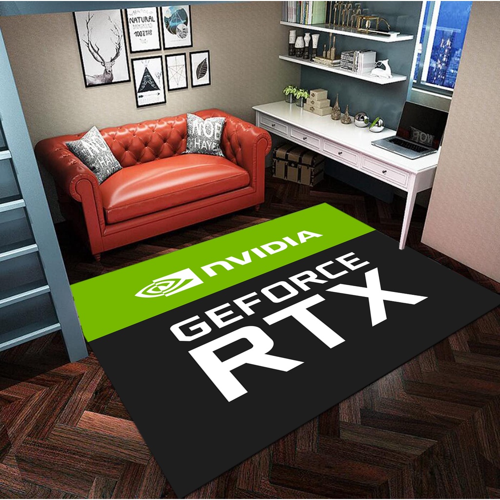 [READY STOCK!!] GAMING ROOM CARPET RUG FLOOR MAT NVIDIA RTX DESIGN