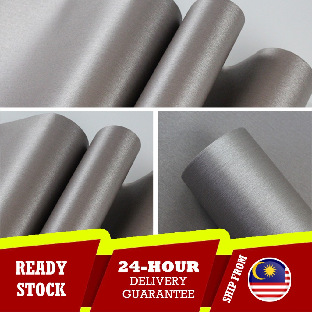 [30CM*50CM] Brushed Metal Surface PVC Self Adhesive Decor Wallpaper
