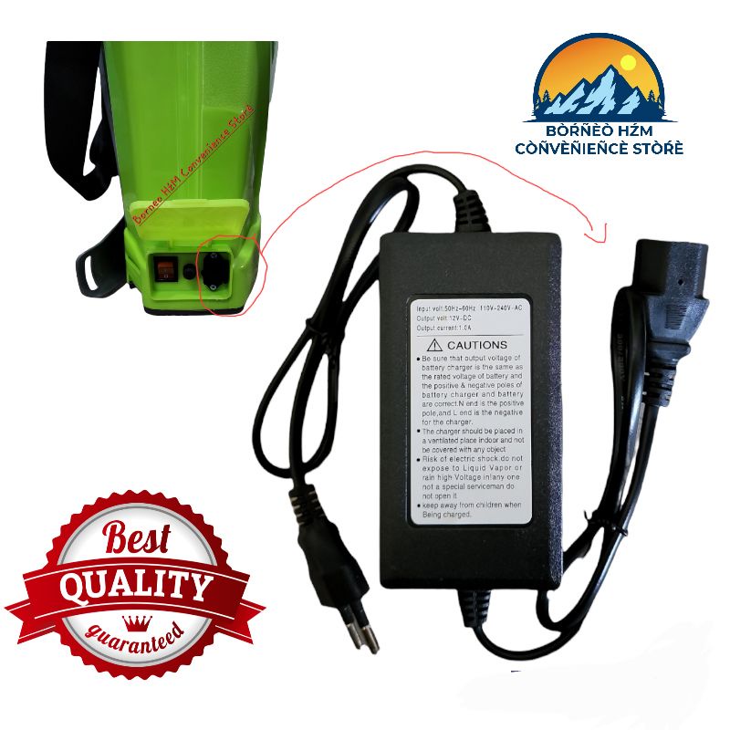 CHARGER BATTERY LEAD ACID FOR PUMP SPRAYER pump spare part Shopee