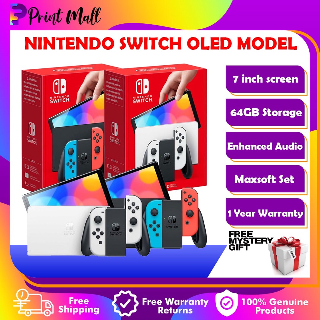 NSW Nintendo Switch Console OLED Model + 1 Year Malaysia Local Warranty