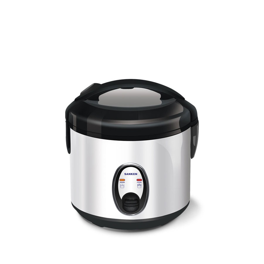 Sanken Rice Cooker 1 Liter Stainless Steel Sj130Sp Black Shopee Malaysia