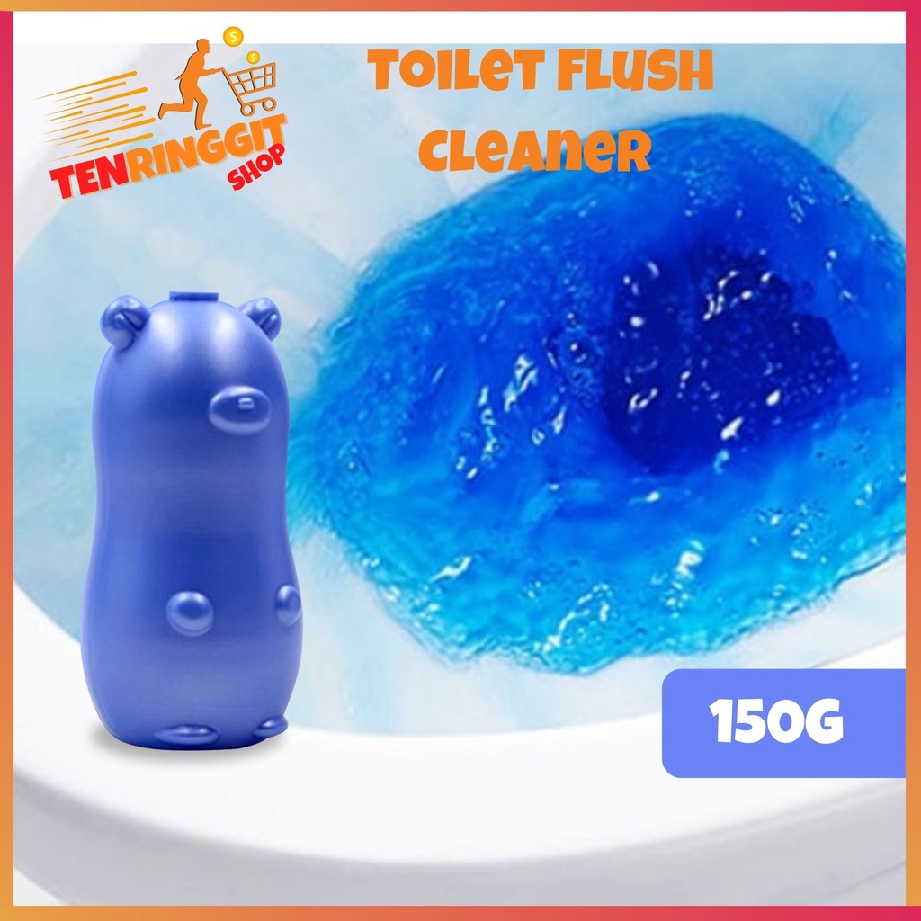 Toilet Flush Cleaner Blue Grizzly Bear Toilet Bowl Flush Aromatic