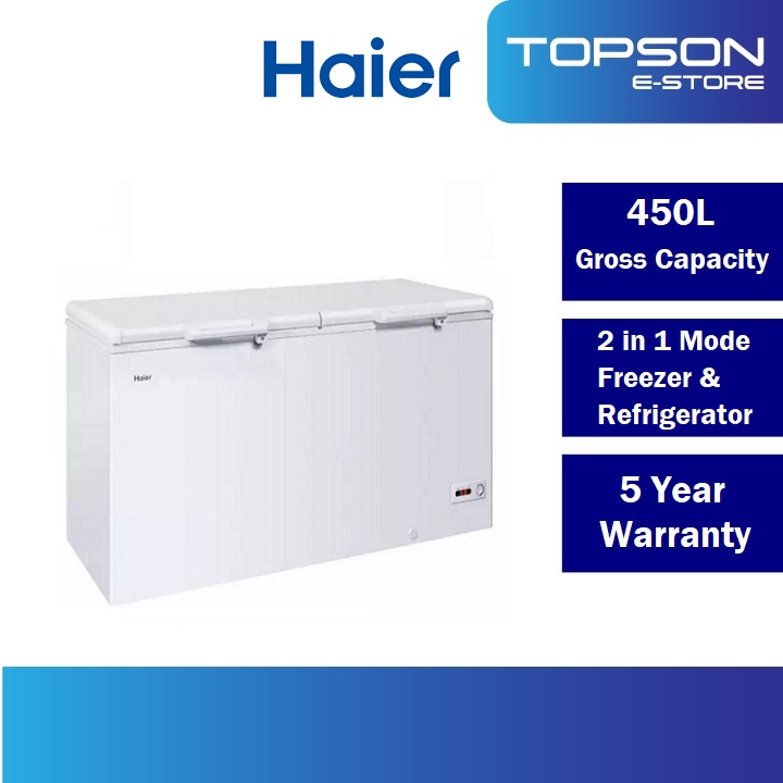 Haier BD458HP Chest Freezer 450L R600a 2 in 1 Convertible Fridge