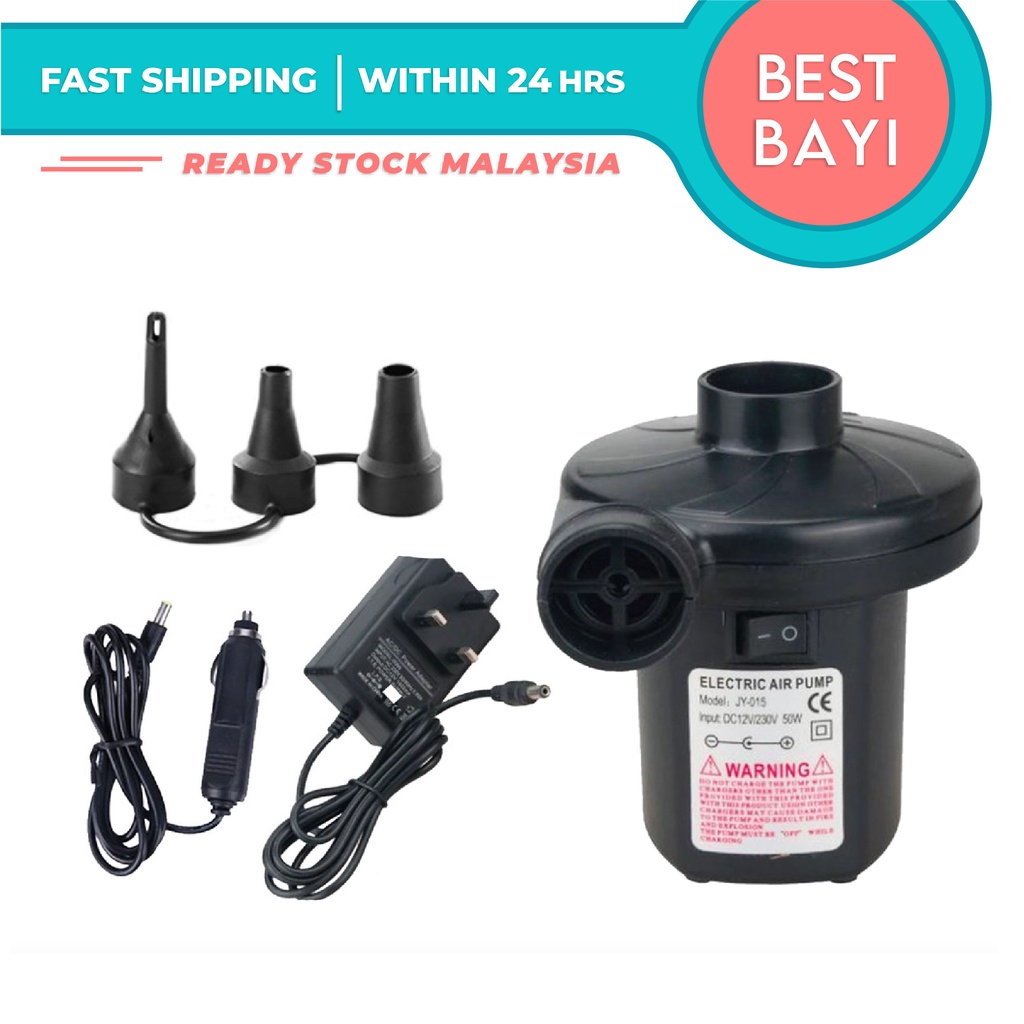 AC Electric Air Pump Inflate Deflate For Air Car Bed Swimming Pool Air