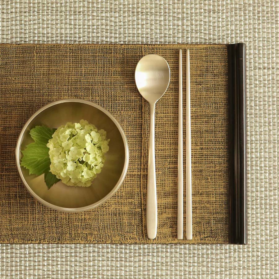 [Bangjja Yugi] Notdam Korean Bronzeware Children Spoon Chopstick set 99