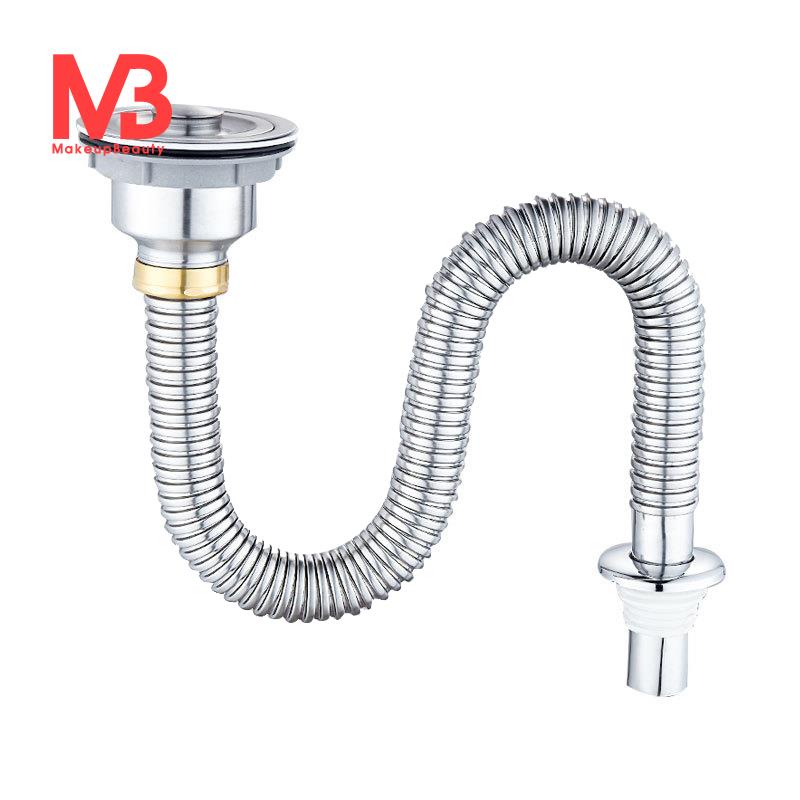 Kitchen Stainless Steel Sink Stopper Single Sank Sink Drain Pipe