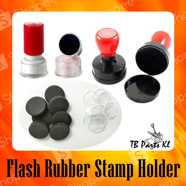 Flash Rubber Stamp Holder / Self Ink Stamp ( Round ) 10pcs per pack