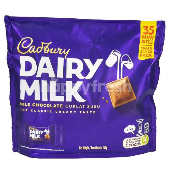 Cadbury Dairy Milk Chocolate 35 Mini Bites 100G (Coklat Cadbury) | Shopee Malaysia