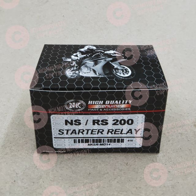 STARTER RELAY MODENAS/ BAJAJ PULSAR NS 200/ RS 200/ NS 160/ V15 (NK