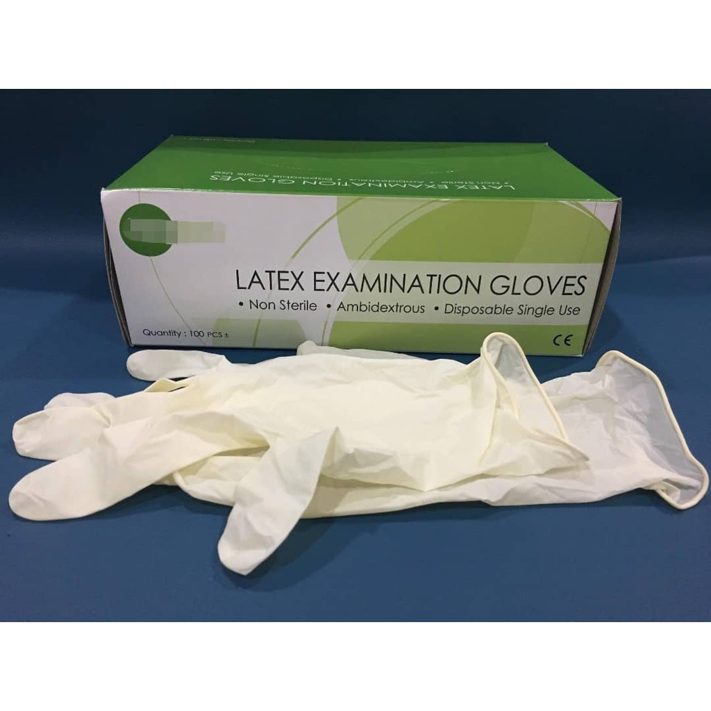 [High Quality 600 gram] Disposable Medical Latex Examination Glove