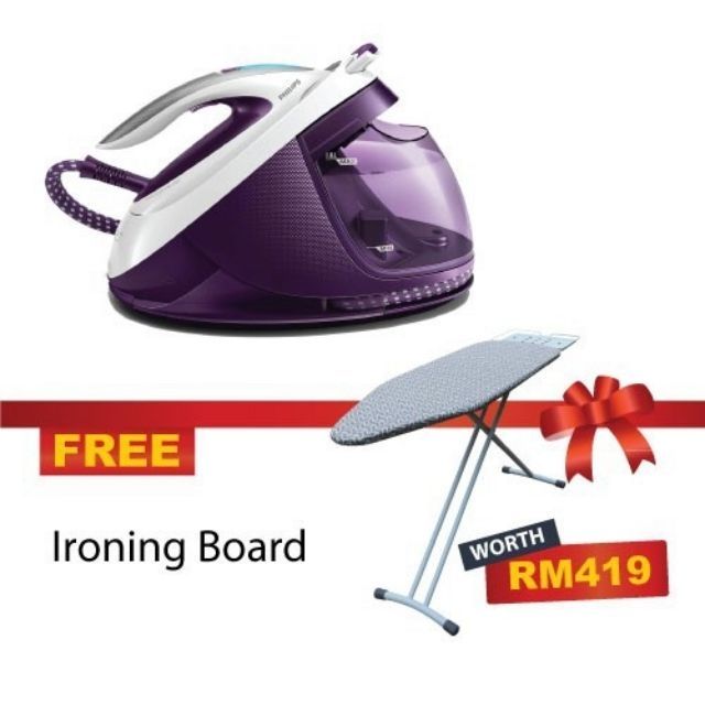 Iron Philips Amway Care Performer Steam Iron GC8755 Free Iron Board