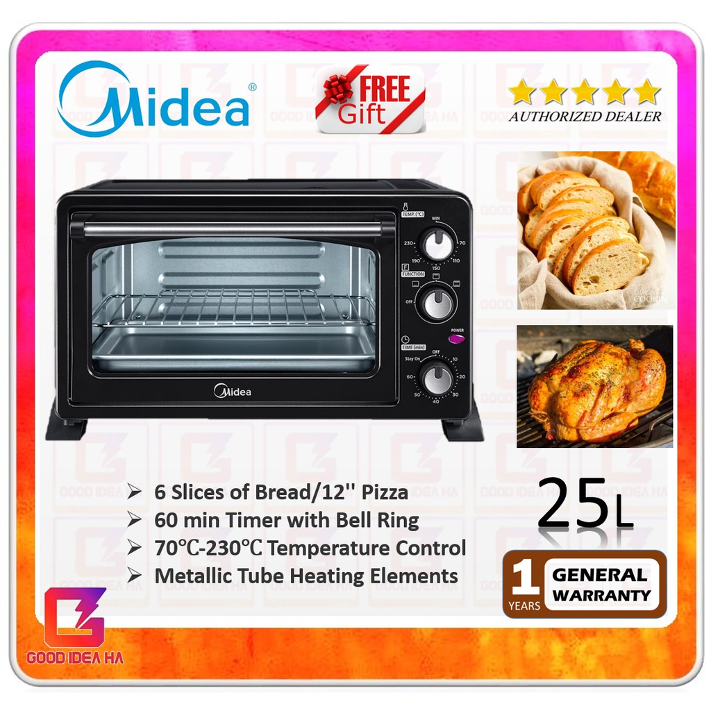 *FREE GIFT* Midea Toaster Oven ( MEO25EX1 / MEO25EX1 ) (25L) Shopee