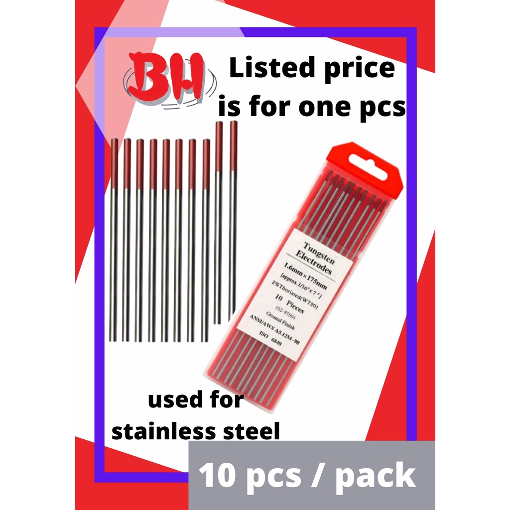 [iBANHEE] TIG WELDING TUNGSTEN ROD/ TIG ROD LENGTH 150MM (RED