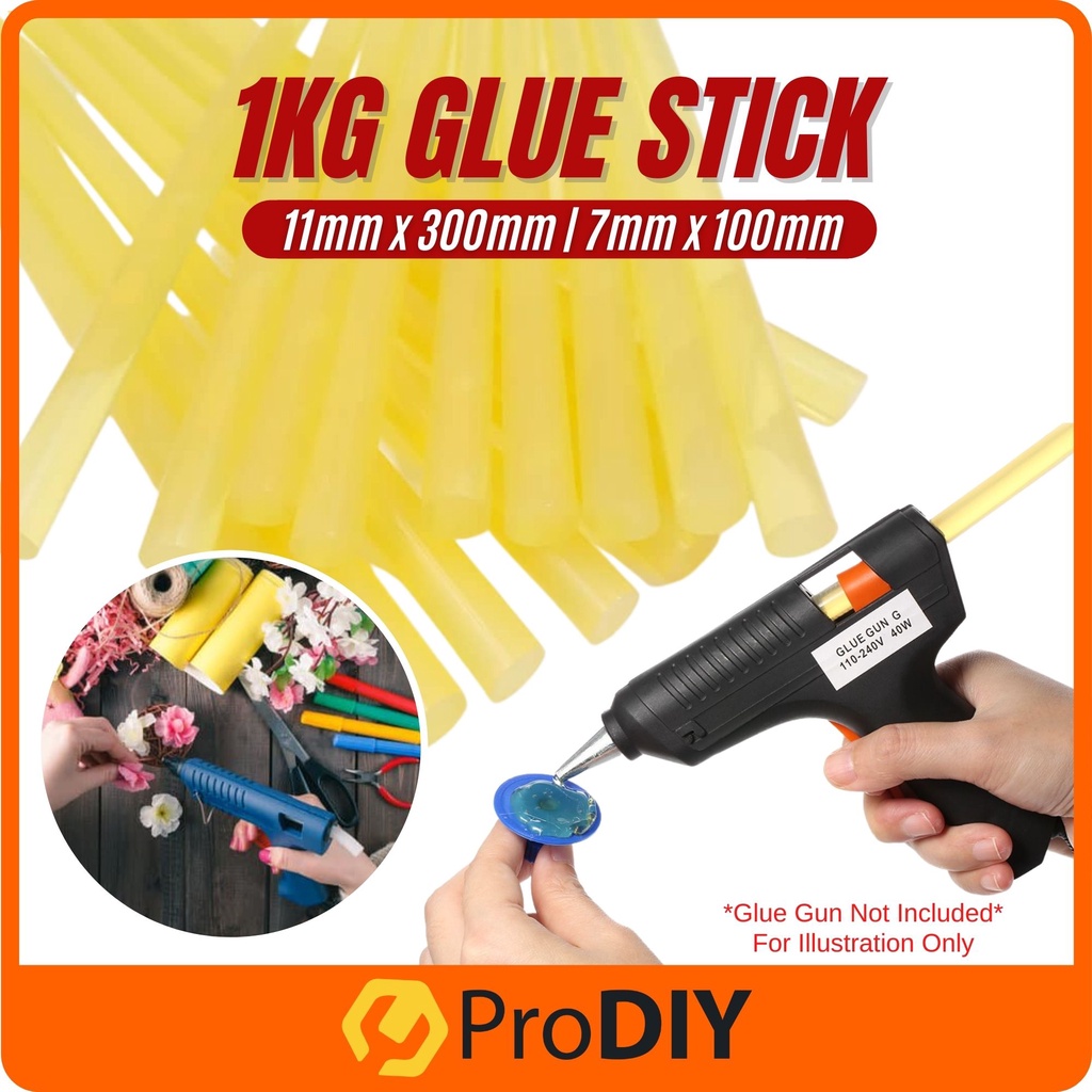 Hot Melt Adhesive Hot Glue Stick 11mm X 300mm / 7mm x 100mm (1KG) For