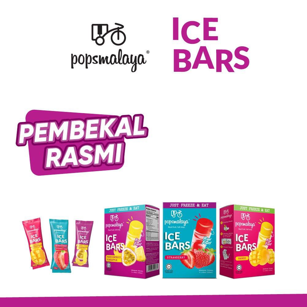 Pops Malaya Ice Bars Freeze At Home Aiskrim [45ml x 5 bars + Free 1