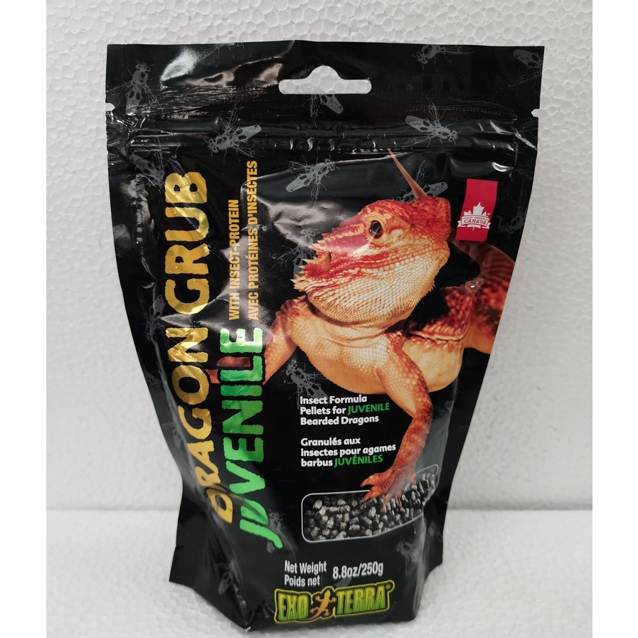 Exo Terra Dragon Grub Juvenile Bearded Dragon 250g InsectRich Food