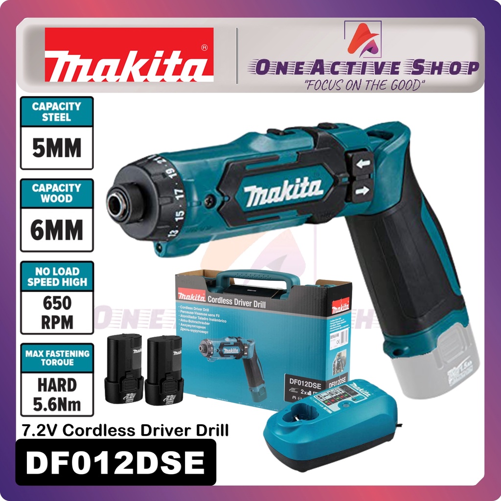 MAKITA 7.2V Cordless Driver Drill DF012D DF012DSE 1 Year Warranty