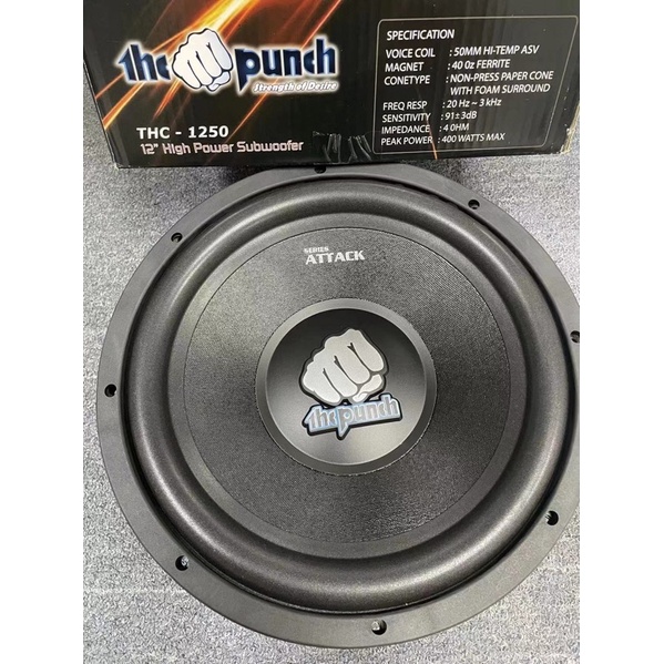 the punch 12 High Power Subwoofer THC - 1250 12 High Power Subwoofer