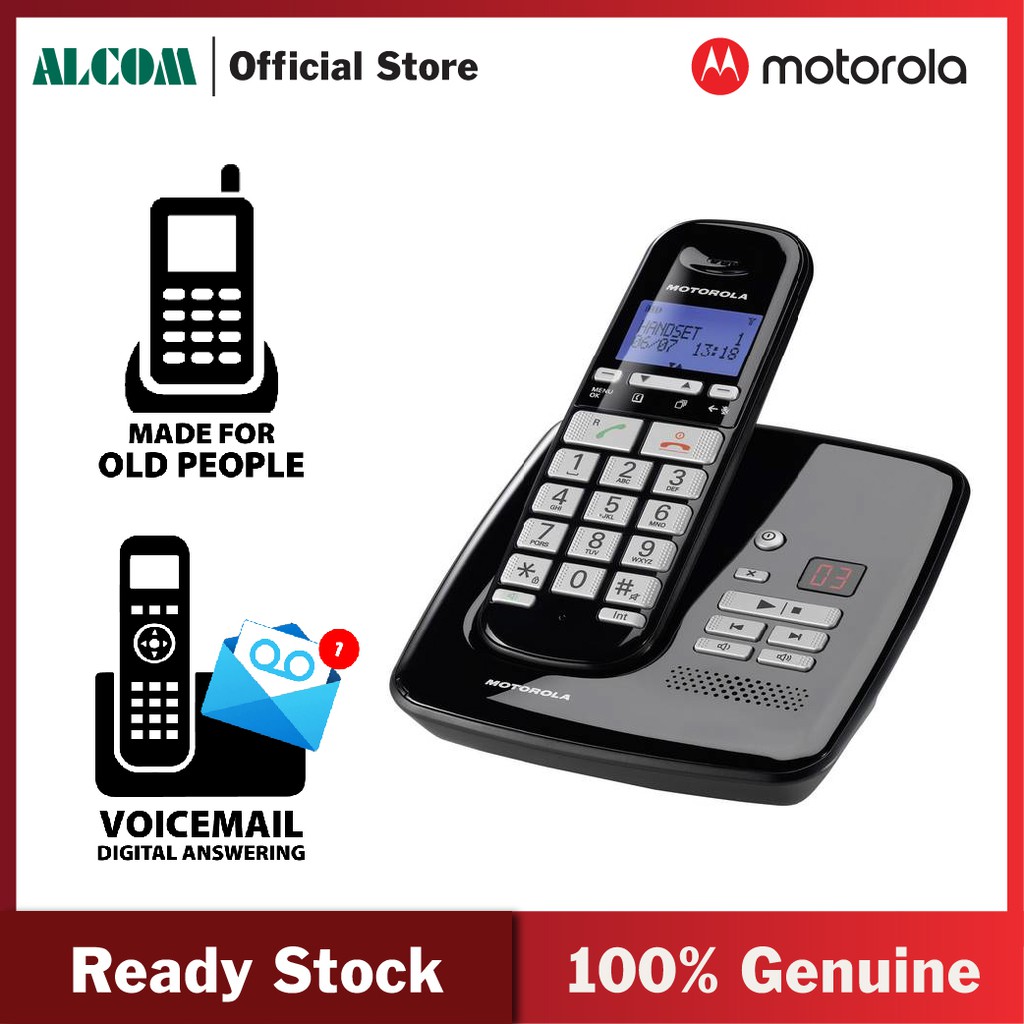 [LAUNCH Promotion] Motorola Digital Answering Cordless Telephone S3011 DECT Speaker Phone TM