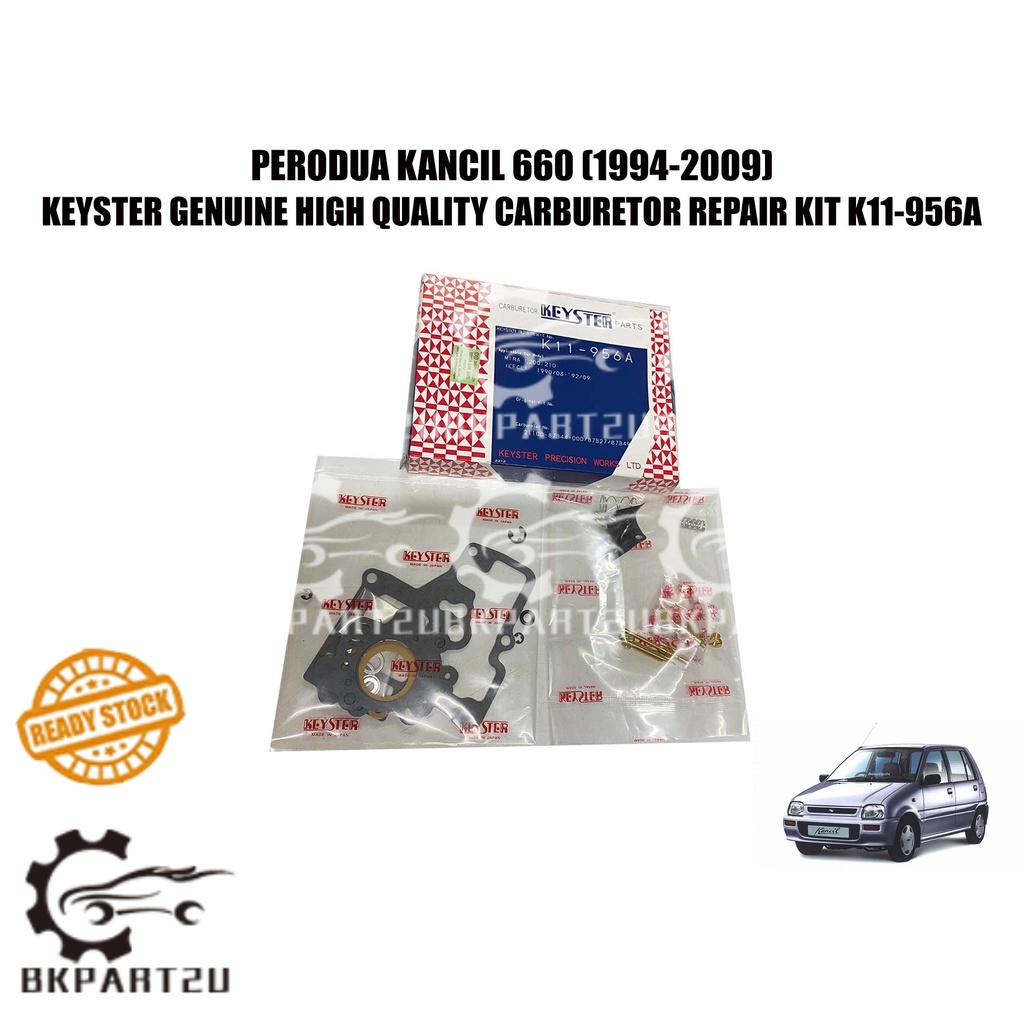 PERODUA KANCIL 660 DAIHATSU MIRA L2 L2S CARBURETOR REPAIR KIT GASKET MADE BY KEYSTER GENUINE