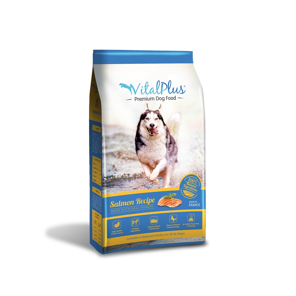 VitalPlus Dog Salmon Recipe 4KG Dry Dog Food Shopee Malaysia