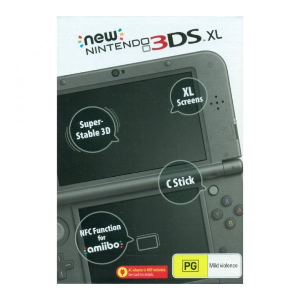 New Nintendo 3DS XL Jailbreak Set (Metallic Black) (Recon