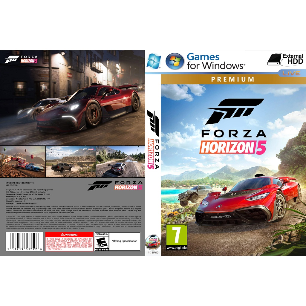 Forza Horizon 5 Premium Edition PC GAME Offline [Pendrive INSTALLATION
