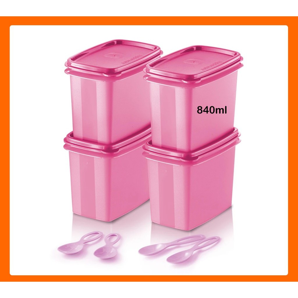 Shelf Saver with Spoon (4) 840ml Tupperware Plus