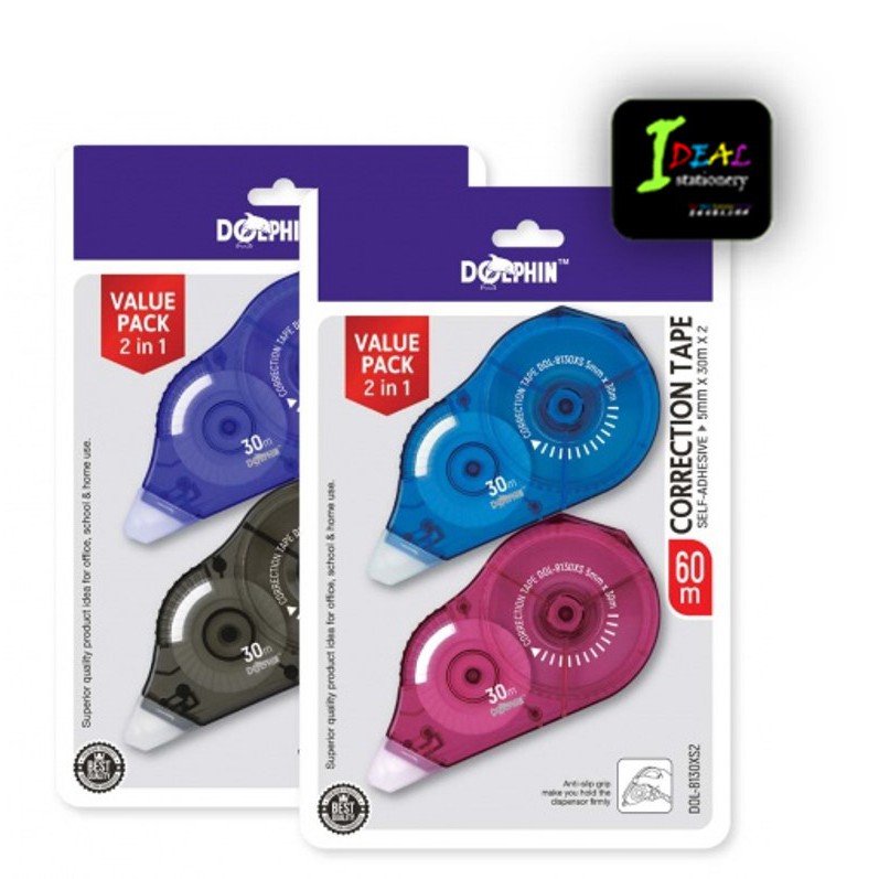 DOLPHIN CORRECTION TAPE 8124xS2/8130xS2 Shopee Malaysia