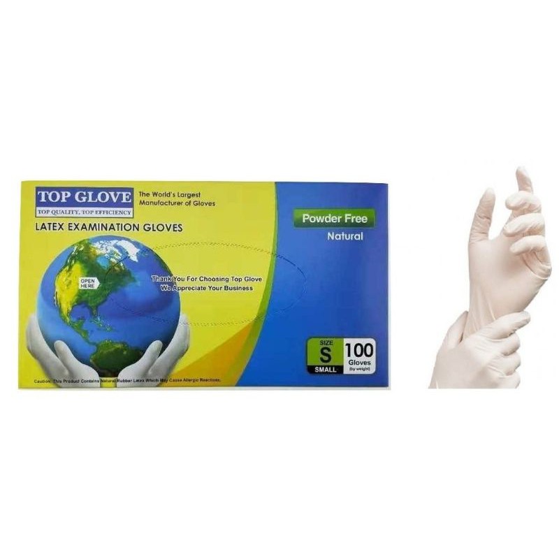 Top Glove Latex Examination Gloves (100pcs) Shopee Malaysia