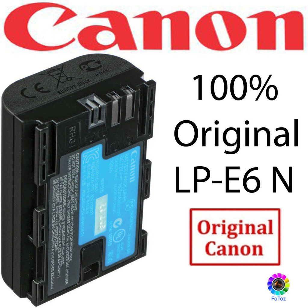 CANON LPE6N LITHIUMION BATTERY PACK (7.2V, 1800MAH) Shopee Malaysia