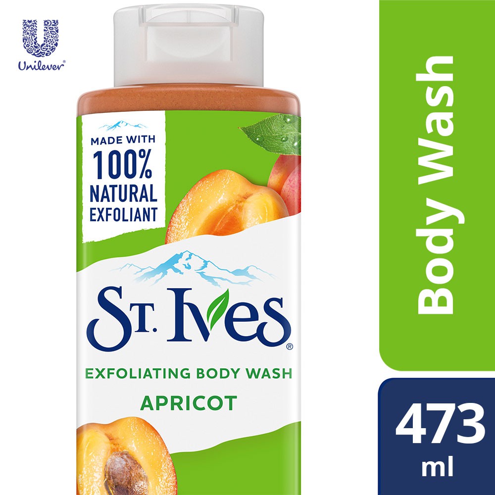 St. Ives Exfoliating Apricot Moisturizing Body Wash (473ml) Shopee