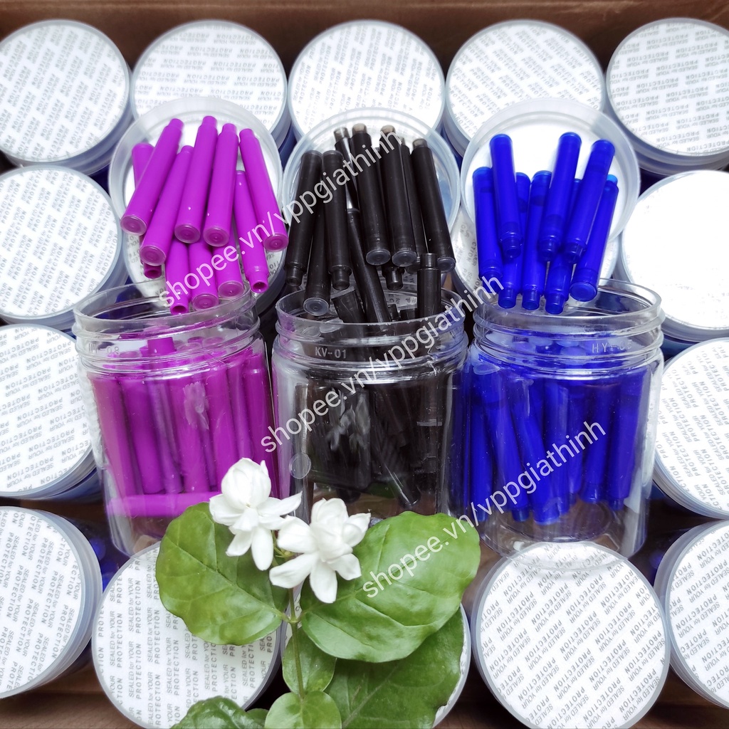 10 Erasable Ink Cartridges (Pen Mounted With Heat Eraser Tip) Shopee