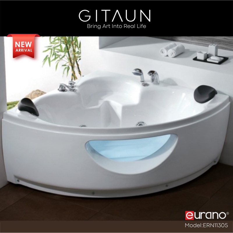 [EURANO] Corner Massage Bathtub / Jacuzzi Massage Bathtub (Corner