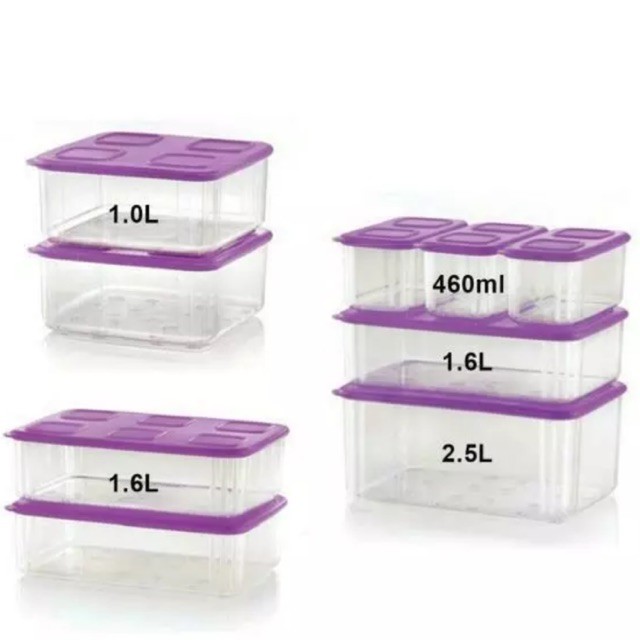 NEW TUPPERWARE CLEAR MATES RECTANGLE SQUARE SET Shopee Malaysia