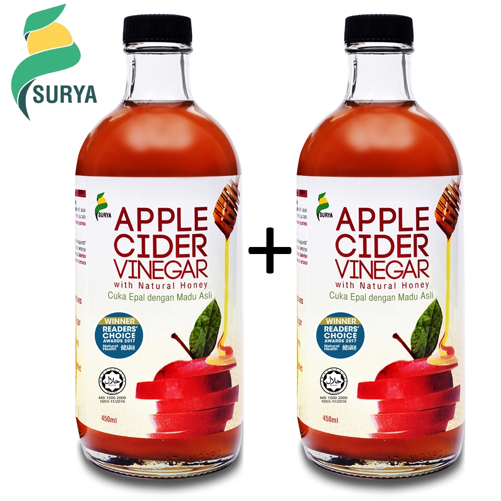 Surya Apple Cider Vinegar 450ml x 2 Shopee Malaysia