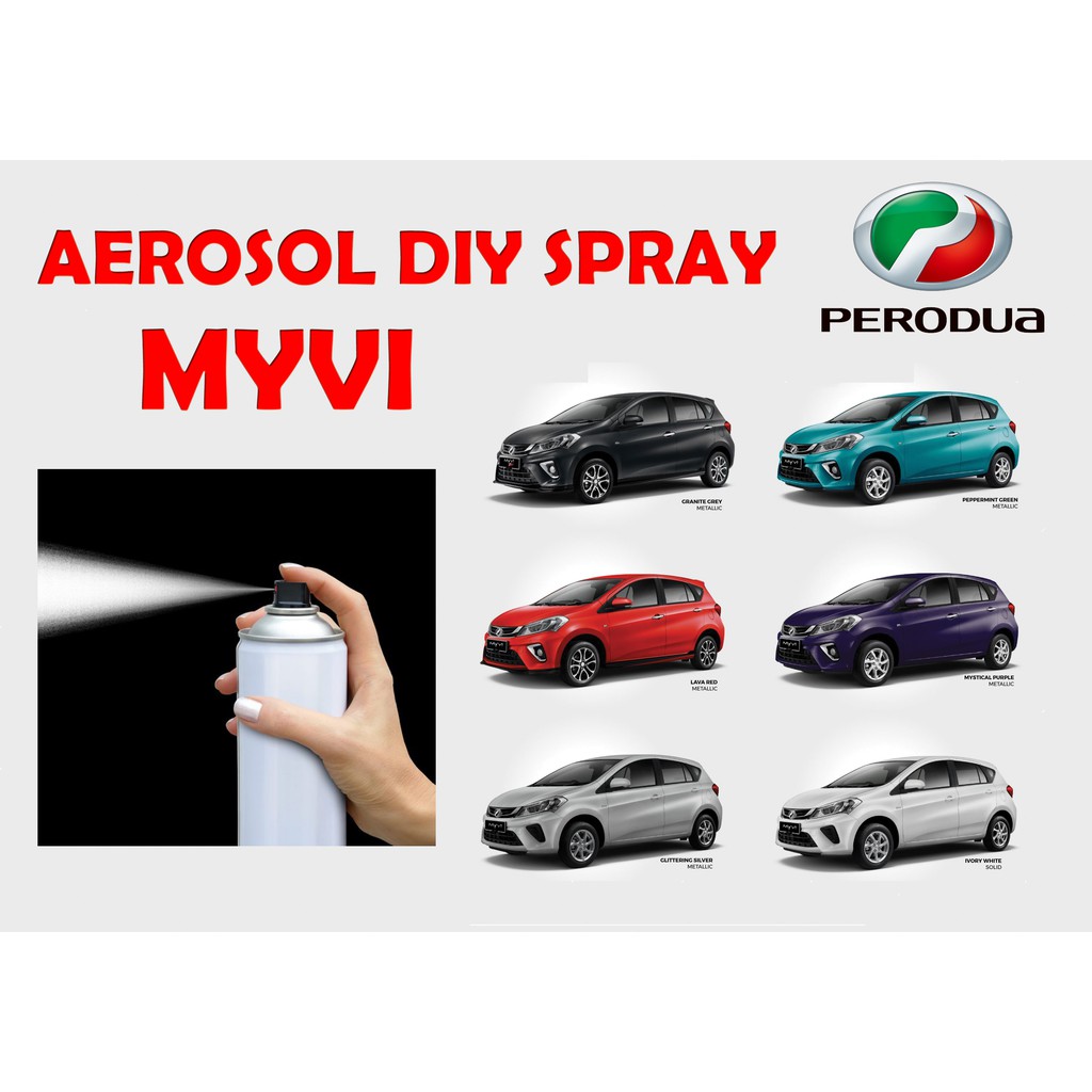 Aerosol Spray 2K Paint/ Car Body Colour Mix 2K Paint Perodua MYVI