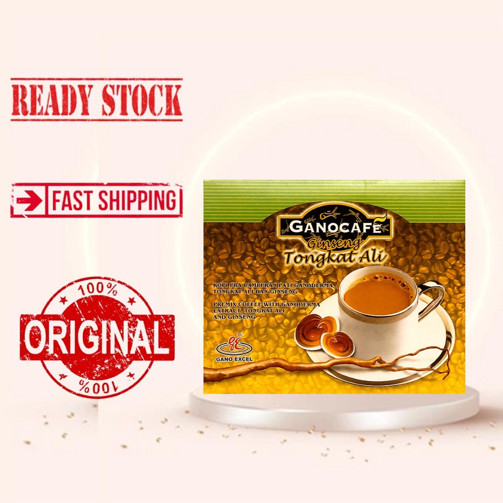 GANO EXCEL GANOCAFE GANO CAFE GINSENG TONGKAT ALI (15 SACHET) Shopee