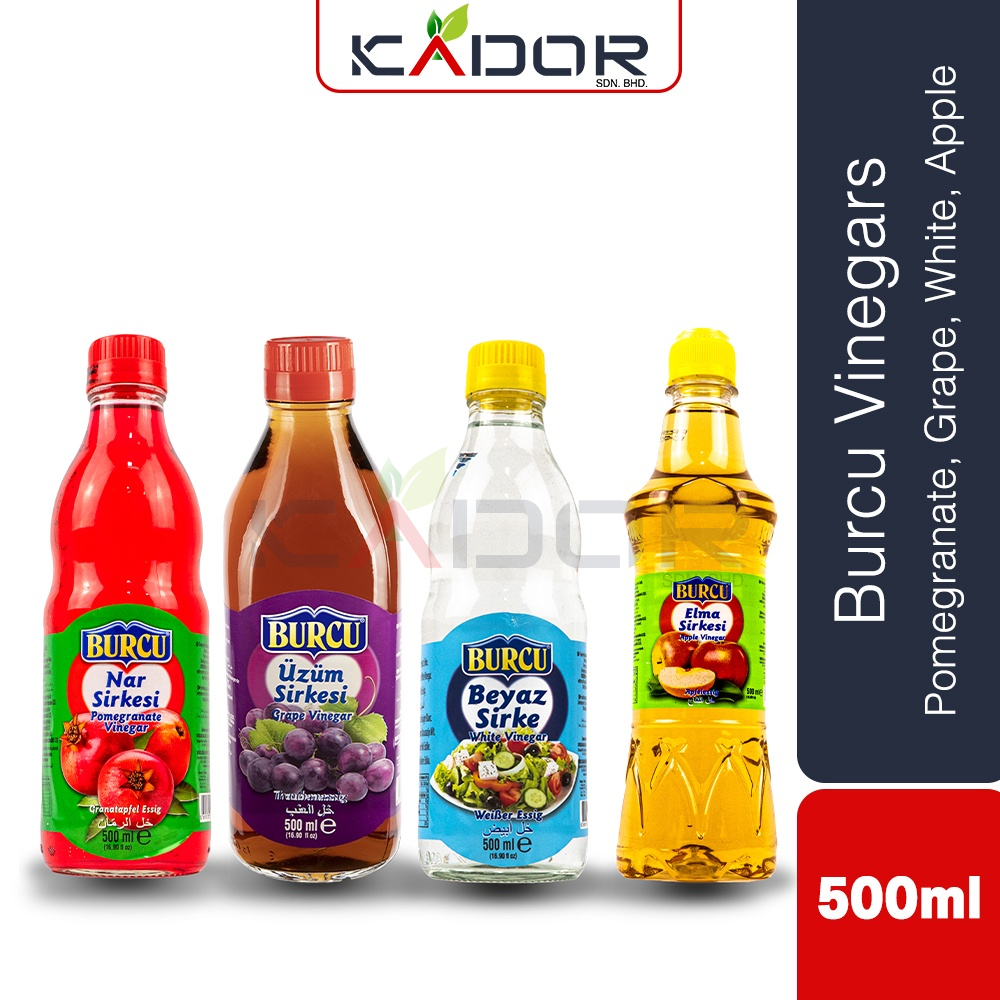 Burcu Vinegars Pomegranate, Grape, Apple And White Vinegar 500ml